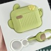 Вакуумний кліторальний стимулятор вібратор 2 в 1 I’MCUM Secret AirPods у вигляді кейсу для навушників колір зелений