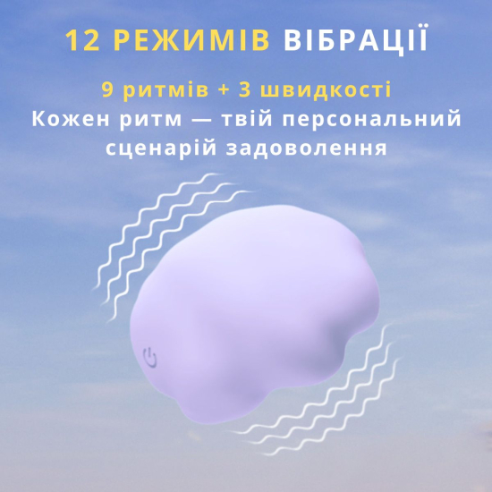 Вакуумний кліторальний стимулятор вібратор 2 в 1 I’MCUM GlowCloud (Хмаринка насолоди) у вигляді нічника