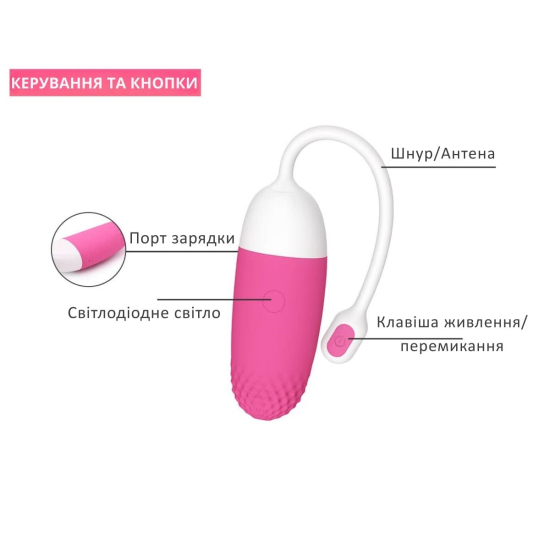 Смарт віброяйце I’MCUM Magic Motion Vini з додатком для смартфону та дистанційним керуванням