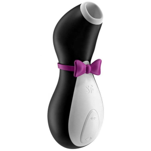 Вакуумный вибратор для клитора Satisfyer Penguin, 11 режимов, цвет чёрный