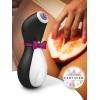 Вакуумний вібратор для клітора I’MCUM Satisfyer Penguin, 11 режимів, колір чорний