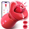 Вібратор для стимуляції клітора I’MCUM Hot Lips Vibe, 3 режими лизання,10 режимів вібрації, керування через застосунок