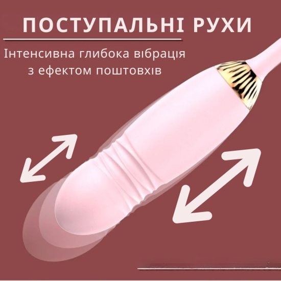 Вібратор I’MCUM Pulse Rose 3D з стимуляцією клітора, 10 режимів лизання, обертання, імітація поштовхів