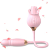 Вібратор I’MCUM Pulse Rose 3D з стимуляцією клітора, 10 режимів лизання, обертання, імітація поштовхів