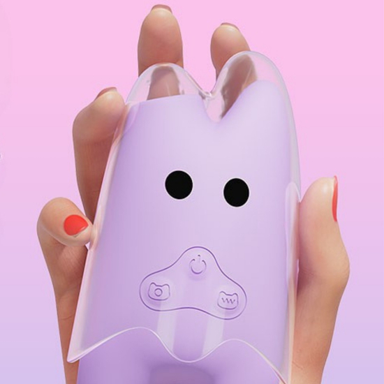 Vacuum vibrator for clitoris I'MCUM Ghost Sucking Vibrator color purple
