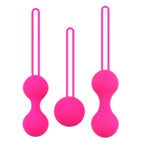 Вагинальные шарики I’MCUM Kegel Ball, силиконовые, набор из 3 шт, розовые