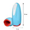 I'MCUM Oral Pleasure Oral Sex Simulator Masturbator, Blue (FJB229)