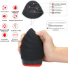 I'MCUM Oral Kiss Heated Tongue Masturbator, Black and Red (IM-FJB004)