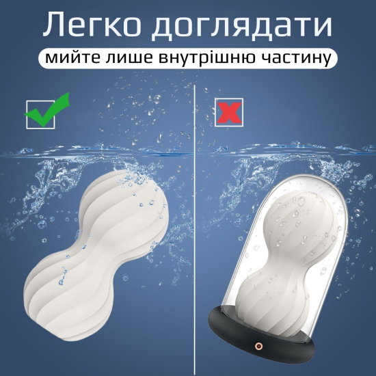 Мастурбатор с подогревом и виброкольцом I'MCUM Hot Squeeze Белый/Красный IM-FJB222