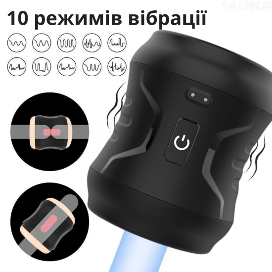 I'MCUM Evolution Pocket Vibrating Masturbator Black IM-FJB239