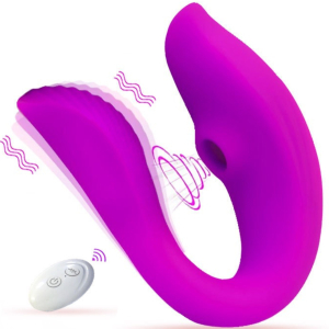 Vacuum vibrator for couples I'MCUM Violet Vacuum Teaser Purple IM-KCD215