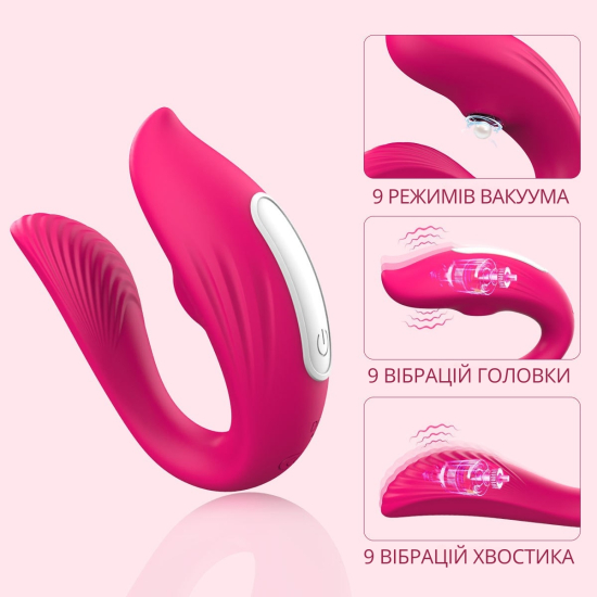 Вакуумный вибратор для пар I'MCUM Violet Vacuum Teaser Фиолетовый IM-KCD215