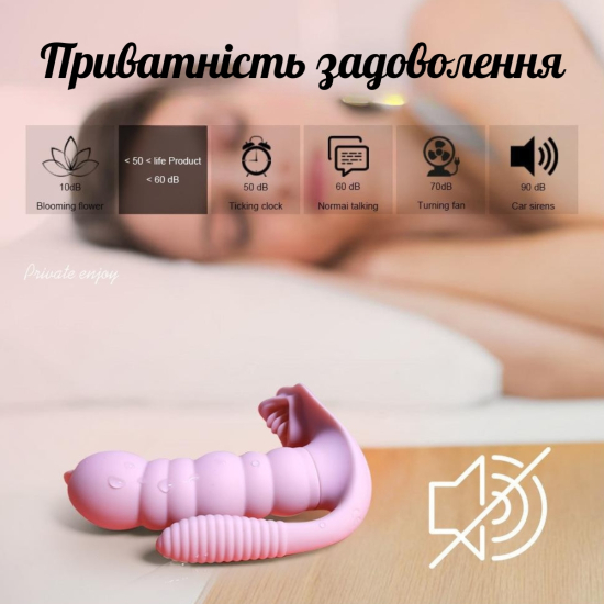 Вибратор 3 в 1 I'MCUM Caterpillar Fantasy Розовый IM-KCD226