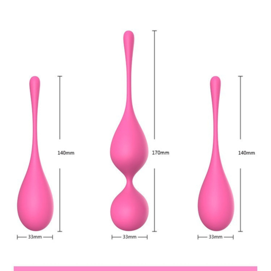 I’MCUM Balance Pro Vaginal Ball Set, 3 pcs, pink color (IM-KGE004)