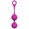 I’MCUM Sweet Heart Vaginal Double Ball for Pelvic Floor Muscle Training, 87 g, purple