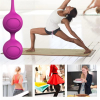 I’MCUM Sweet Heart Vaginal Double Ball for Pelvic Floor Muscle Training, 87 g, purple