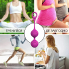 I’MCUM Sweet Heart Vaginal Double Ball for Pelvic Floor Muscle Training, 87 g, purple